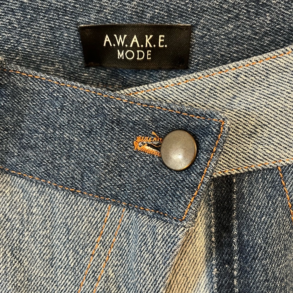 ✨A.W.A.K.E. MODE✨Patchwork Low-Rise Flared Jeans - Picture 8 of 9